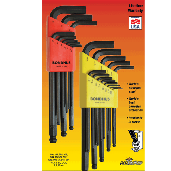 美國Bondhus波頭ProHold? TORX?L型扳手PHTX8
