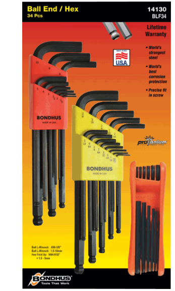 美國Bondhus波頭尖端L型扳手LTX6