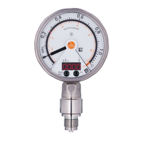 德國IFM易福門帶模擬顯示屏的齊平式壓力傳感器PG2432 PG-100-REB12-MFRKG/US/ /P