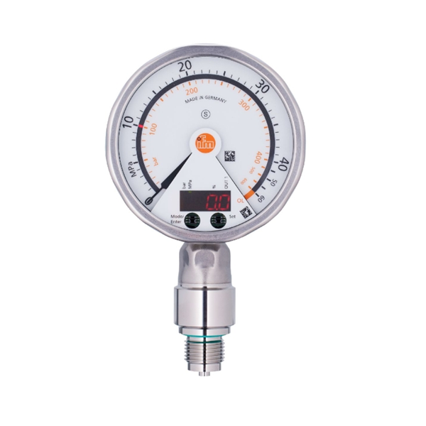 德國IFM易福門帶模擬顯示屏的齊平式壓力傳感器PG2432 PG-100-REB12-MFRKG/US/ /P