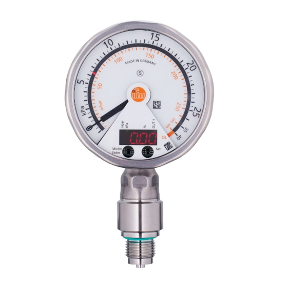 德國IFM易福門帶模擬顯示屏的齊平式壓力傳感器PG2432 PG-100-REB12-MFRKG/US/ /P